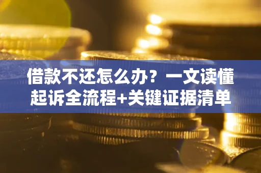 武汉借款不还怎么办?一文读懂起诉全流程+关键证据清单 武汉借款不还怎么办?一文读懂起诉全流程+关键证据清单