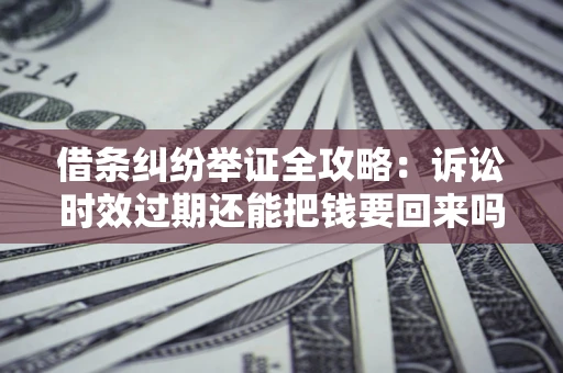 武汉借条纠纷举证全攻略：诉讼时效过期还能把钱要回来吗？