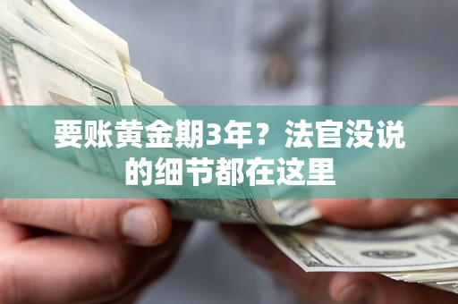 武汉要账黄金期3年?法官没说的细节都在这里 武汉要账黄金期3年?法官没说的细节都在这里