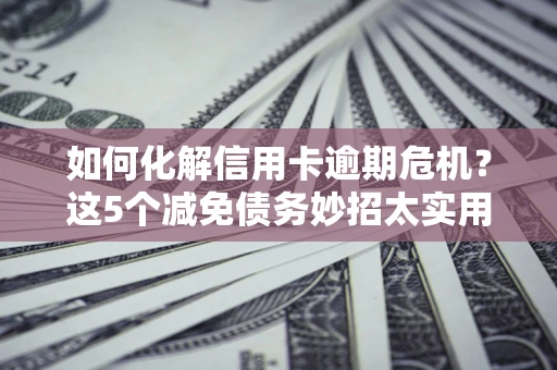 武汉如何化解信用卡逾期危机?这5个减免债务妙招太实用 武汉如何化解信用卡逾期危机?这5个减免债务妙招太实用