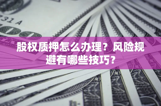武汉股权质押怎么办理?风险规避有哪些技巧? 武汉股权质押怎么办理?风险规避有哪些技巧?